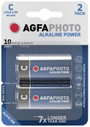 Baby elem C, alkáli mangán, 1,5V, 2 db, Agfa LR14, LR15, C, AM2, MN1400, 814, E93, LR14N, UM2 bélyegkép