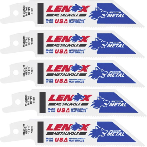 Lenox 20552418R BIM dugattyús fűrészlap univerzális alkalmazásokhoz 102x19x0,9mm Fűrészlap hossz 102