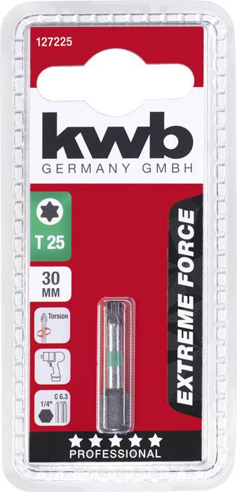 kwb 127225 Hatlap bit T 25 Acél 1 db 2. kép