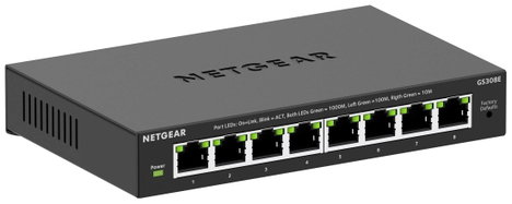 NETGEAR GS308E Ethernet switch 8 port 16 GBit/s PoE funkció