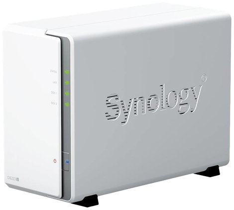 Synology DiskStation DS223J NAS szerver ház 0 GB 2 rekesz Be-/kikapcsoló, 3 db USB 3.0 hub, RAID-re 2. kép