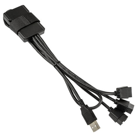 Lian Li Lian Li PW-U2TPAB USB Hub - schwarz USB adapter