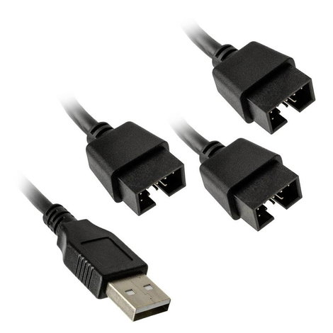 Lian Li Lian Li PW-U2TPAB USB Hub - schwarz USB adapter 3. kép