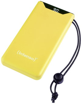 Intenso F10000 Powerbank 10000 mAh Quick Charge, Power Delivery LiPo USB-A, USB-C® Sárga állapotjelz