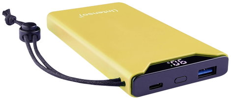 Intenso F10000 Powerbank 10000 mAh Quick Charge, Power Delivery LiPo USB-A, USB-C® Sárga állapotjelz 2. kép