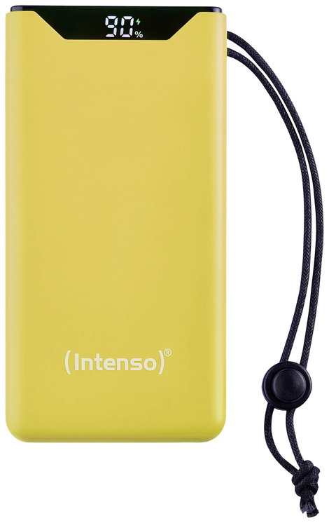 Intenso F10000 Powerbank 10000 mAh Quick Charge, Power Delivery LiPo USB-A, USB-C® Sárga állapotjelz 3. kép