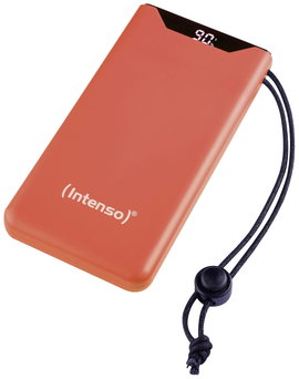 Intenso F10000 Powerbank 10000 mAh Quick Charge, Power Delivery LiPo USB-A, USB-C® Narancs állapotje