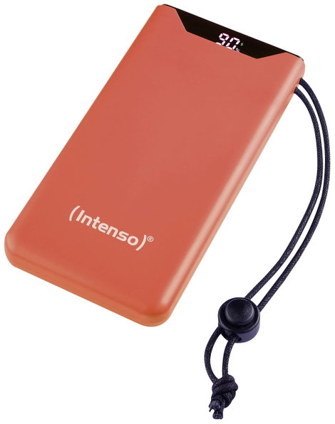 Intenso F10000 Powerbank 10000 mAh Quick Charge, Power Delivery LiPo USB-A, USB-C® Narancs állapotje
