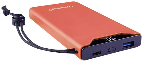 Intenso F10000 Powerbank 10000 mAh Quick Charge, Power Delivery LiPo USB-A, USB-C® Narancs állapotje 2. kép