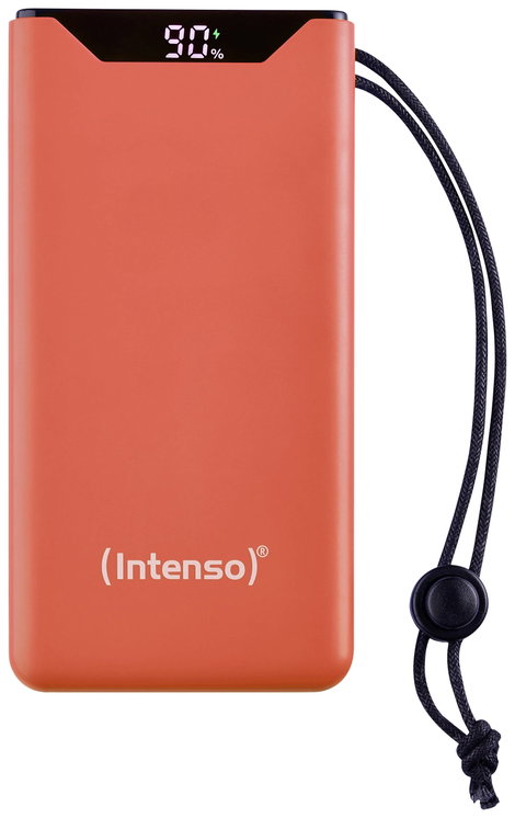 Intenso F10000 Powerbank 10000 mAh Quick Charge, Power Delivery LiPo USB-A, USB-C® Narancs állapotje 3. kép