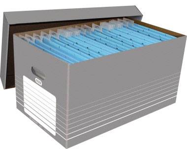 Elba Költöztető karton 100333273 370 mm x 322 mm x 622 mm Hullámpapír Szürke, Fehér 5 db