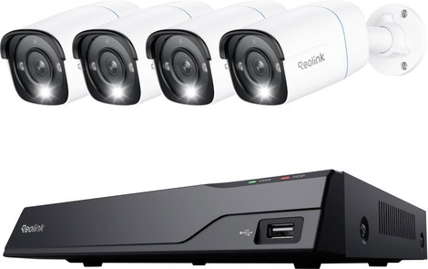Reolink NVS8-8MB4 LAN IP-Megfigyelő kamera készlet8 csatornás4 db kamerával3840 x 2160 pixel