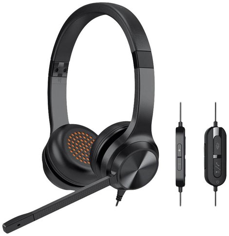 Creative Chat USB, On Ear headset Vezetékes Stereo Fekete Hangerő szabályozás, Mikrofon némítás 4. kép