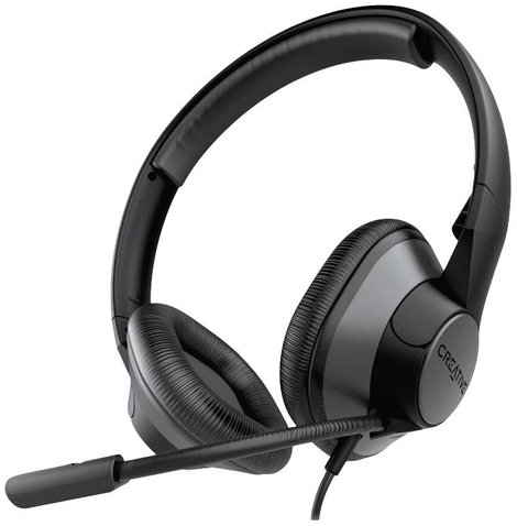 Creative HS-720 V2 On Ear headset Vezetékes Stereo Fekete, Ezüst Hangerő szabályozás, Mikrofon némít 2. kép