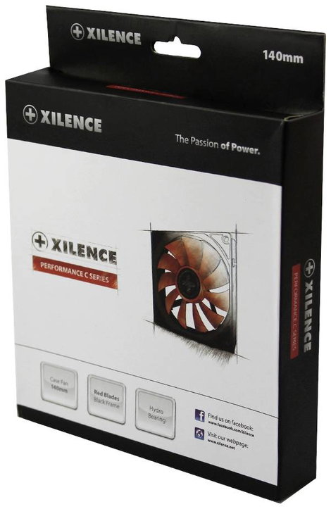 Xilence XF050 Számítógépház ventilátor Fekete 4. kép