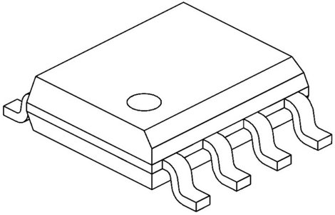 PIC processzor, Microchip Technology PIC12F629-I/SN ház típus: SOIC-8 2. kép