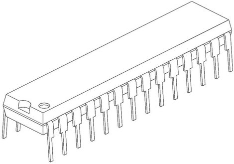 PIC processzor, ház típus: SPDIP-28, Microchip Technology PIC16F876A-I/SP 2. kép