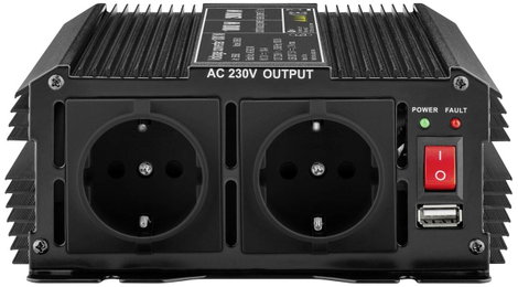 Goobay Sziget inverter SPW IT 1000 W 12 V/DC - 230 V/AC, 5 V/DC 2. kép