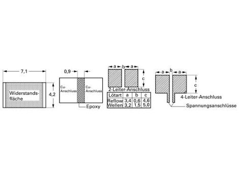 Isabellenhütte SMT-R050-1.0 SMT-R050-1.0 SMD ellenállás 50 mΩ SMD #####2817 7 W 1 % 100 ppm/K 1 db 2. kép