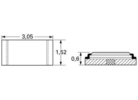 Isabellenhütte SMK-R050-1.0 SMK-R050-1.0 SMD ellenállás 50 mΩ SMD 1206 1 W 1 % 50 ppm/K 1 db 2. kép
