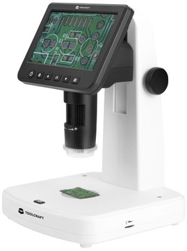 TOOLCRAFT TO-9076404 LCD digitális mikroszkóp polarizátorral 300 x Beeső fény, Átvilágítás