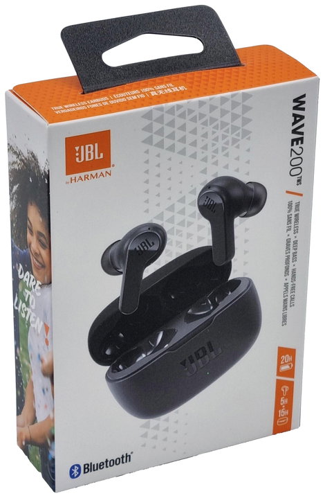 JBL Wave 200 TWS Mobiltelefon In Ear headset Bluetooth® Stereo Fekete 3. kép