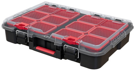 KETER 250927 Stack n Roll Szerszámos láda tartalom nélkül Fekete 4. kép