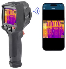 VOLTCRAFT WB-410 Hőkamera -20 - 550 °C 160 x 120 Pixel 25 Hz Beépített digitális kamera, Érintőképer