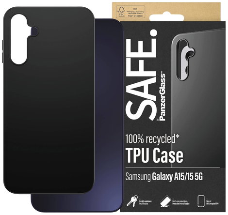 PanzerGlass TPU Hátlap Samsung Galaxy A15, Galaxy A15 5G Fekete 3. kép