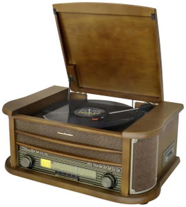 soundmaster NR560 USB-s lemezjátszó Tölgy