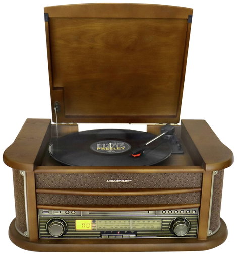 soundmaster NR560 USB-s lemezjátszó Tölgy 2. kép