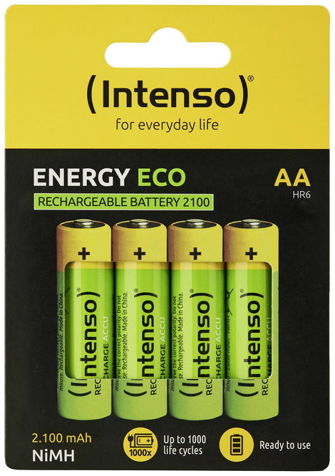 Intenso 7505524 Ceruzaakku NiMH 2100 mAh 1.2 V 4 db 2. kép