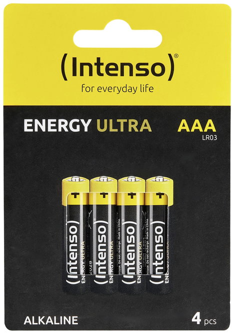 Intenso Mikroelem 7501414 Alkáli mangán 1250 mAh 1.5 V 4 db 2. kép