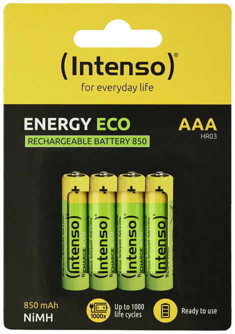 Intenso 7505114 Mikroakku NiMH 850 mAh 1.2 V 4 db 2. kép