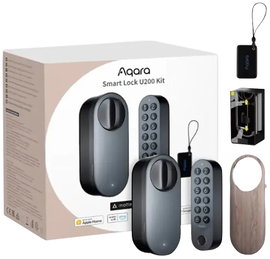 Aqara Kódbillentyűzet, Ajtózár meghajtó EL-D02D Fekete Apple HomeKit