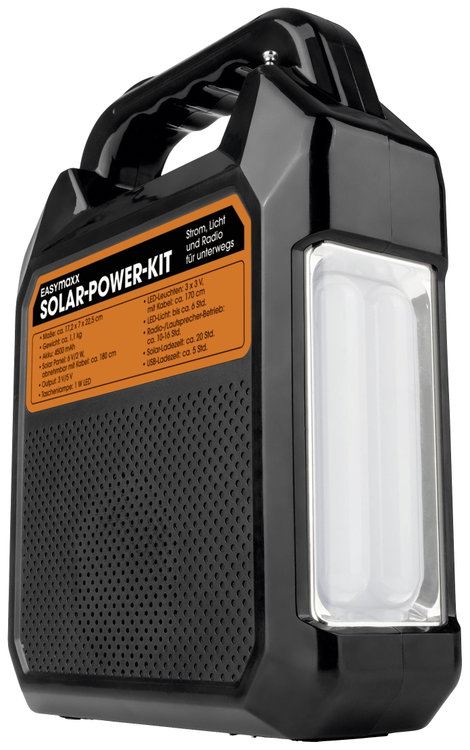 easymaxx Security Solar-Generator EP-0188 9470 Napelemes powerbank 18 W 4500 mAh 6. kép