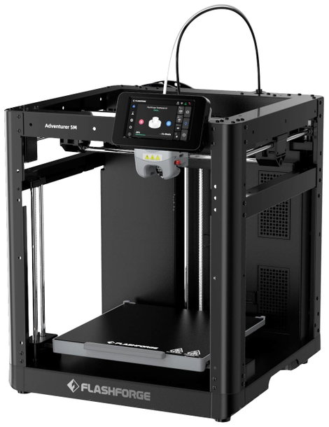 Flashforge Adventurer 5M 3D nyomtató Fűthető nyomtatóágy, Nyomtatószállal, Rugalmas fém ágy