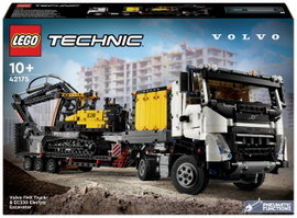 LEGO® TECHNIC 42175 Volvo FMX teherautó EC230 elektromos lánctalpas kotrógéppel