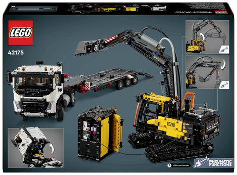 LEGO® TECHNIC 42175 Volvo FMX teherautó EC230 elektromos lánctalpas kotrógéppel 3. kép