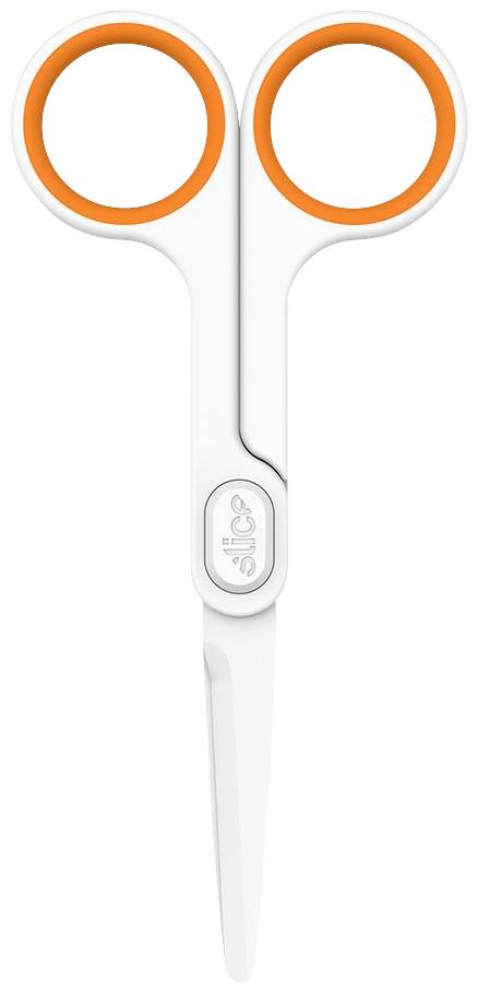 Slice 10544 Univerzális olló Balkezes, Jobbkezes 141 mm Fehér, Narancs 2. kép