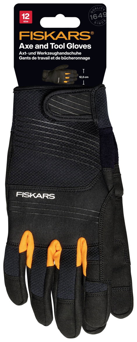 Fiskars 1071151 12-es méretű fejsze és szerszámkesztyű 1 pár