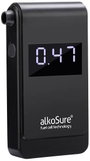 alkoSure Alkoholteszter Fekete (matt) 0.00 - 4.00 ‰ Kijelzővel, Különböző mértékegységek megjeleníth bélyegkép