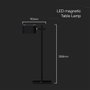 V-TAC VT-10115-B 23411 Akkus asztali lámpa LED 3 W Fekete 4. bélyegkép