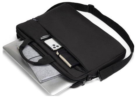 Dicota Notebook táska Slim Case ONE 33,02cm - 35,81cm Alkalmas: Max.: 35,8 cm (14,1) Fekete 5. kép