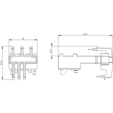 Siemens 3RA2911-2AA00 Összekötő építőelem 1 db (Sz x Ma x Mé) 45 x 52.8 x 85.5 mm 2. kép