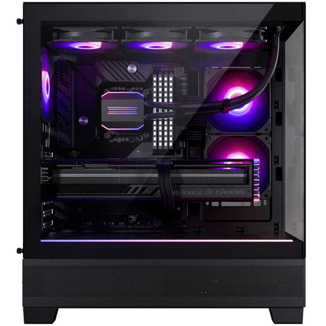 Phanteks Phanteks XT View Tempered Glass Windows, D-RGB - schwarz Midi torony Gaming doboz, Ház, Szá 5. kép