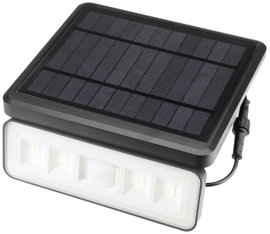 Sygonix Napelemes fali fényszóró mozgásérzékelővel SY-5972856 LED 8 W Semleges fehér Fekete