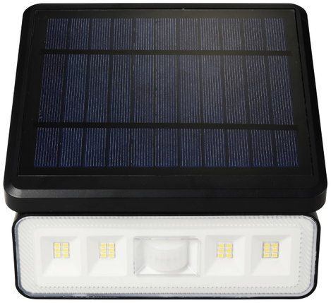Sygonix Napelemes fali fényszóró mozgásérzékelővel SY-5972856 LED 8 W Semleges fehér Fekete 2. kép