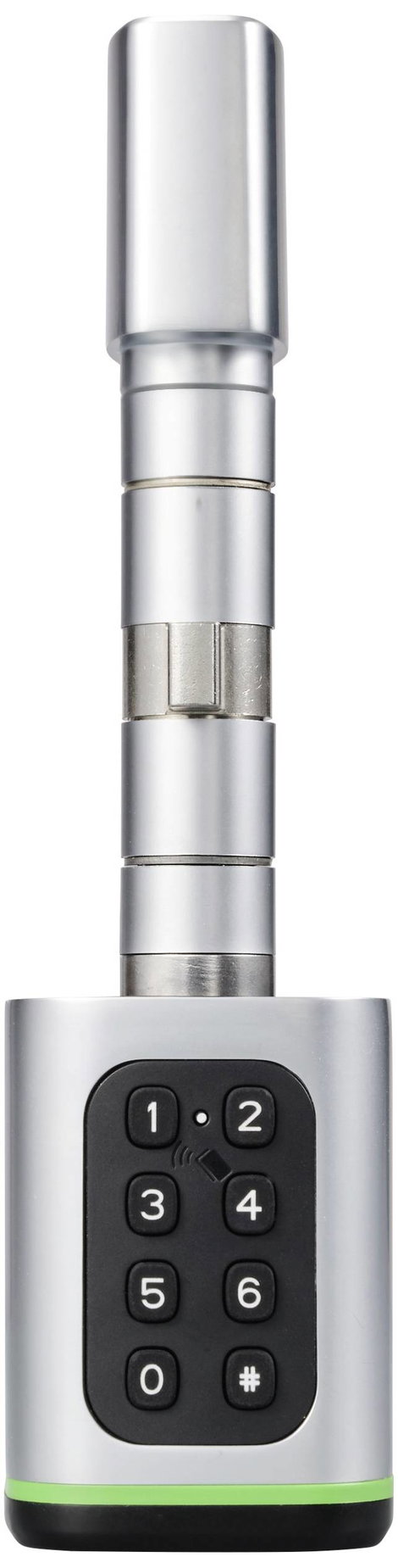 Sygonix SY-6121660 Biztonsági henger 3 V/DC Bluetoothra alkalmas, Megvilágított billentyűzettel 2. kép
