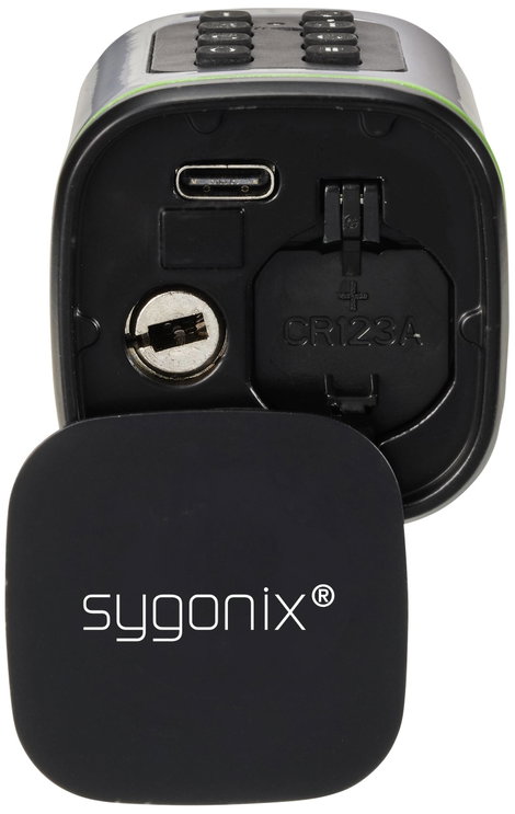 Sygonix SY-6121660 Biztonsági henger 3 V/DC Bluetoothra alkalmas, Megvilágított billentyűzettel 4. kép